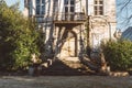 Entrance of an old mansion Royalty Free Stock Photo