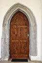 Entrance of an old medieval church