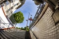 Entrance of old metro station in Paris, France Royalty Free Stock Photo