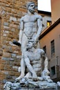 Entrance of Palazzo Vecchio, Hercules killing Caco Royalty Free Stock Photo