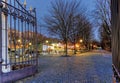 Entrance of Parc des Bastions, Geneva, Switzerland Royalty Free Stock Photo