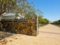 Entrance path to Green Point Park, Cape Town, East Gate Royalty Free Stock Photo