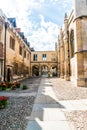 Entrance of Peterhouse, a college of Cambridge University, England Royalty Free Stock Photo