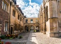 Entrance of Peterhouse, a college of Cambridge University, England Royalty Free Stock Photo