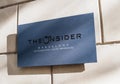 Entrance plaque at The Onsider luxury apartments in Barcelona