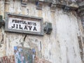 entrance plate of 19th century romanian defense fortification around bucharest later transformed into political prison