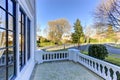 Entrance porch with balustrade