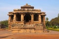 Entrance porch of Durga temple, Aihole, Bagalkot, Karnataka. The Galaganatha Group of temples. Royalty Free Stock Photo