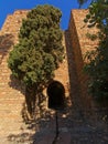 Entrance port of the Alcazaba moorish castle, Malaga