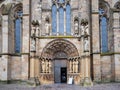 The entrance portal of High Cathedral of Saint Peter in Trier, Rhineland-Palatinate, Germany Royalty Free Stock Photo