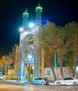 The entrance portal to Hazayer Mosque in Yazd