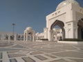 Entrance into the Qasr l Watan Presidential Palace in Abu Dhabi Royalty Free Stock Photo