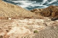 Entrance of Red Canyon tourist attraction is Israel HDR Royalty Free Stock Photo