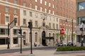 Entrance of the Renaissnce Hotel, once the historic DeWitt Clinton Hotel Royalty Free Stock Photo