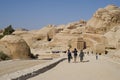 Entrance road, ancient city of Petra, Jordan