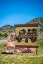 An entrance road going to Lewis and Clark Caverns NP, Montana Royalty Free Stock Photo