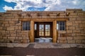 An entrance road going to Petrified Forest National Park Royalty Free Stock Photo