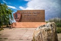 An entrance road going to Petrified Forest National Park Royalty Free Stock Photo