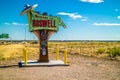 An entrance road going to Roswell, New Mexico