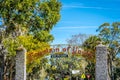 An entrance road going to St Augustine, Florida Royalty Free Stock Photo