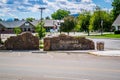 An entrance road going to Three Forks, Montana