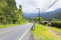 Entrance road to bajo boquete in the province of Chiriqui Panama Royalty Free Stock Photo