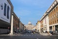 Entrance road to the Vatican city in Rome.