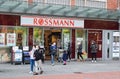 Entrance of a Rossmann Store. The Rossmann GmbH commonly known a