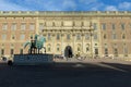 Entrance of the Royal King Palace in Stockholm, Sweden