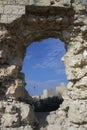 entrance of the ruins of hte Fort of Saint Elia in Cagliari - Sardinia - ITALY