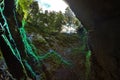 Entrance in Scarisoara cave Royalty Free Stock Photo