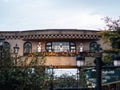 The Entrance of Shiroi Kobito Park, the Cookiecraft Studio and the Rose Garden, with Three Chef Playing Trumpet on Balcony.