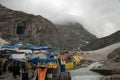 Entrance of Shri Amarnath Cave Temple one of the 51 Shakti Peethas, Kashmir