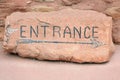 Entrance Sign Royalty Free Stock Photo