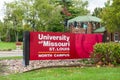 Entrance Sign and Campus Overview of the University of Missouri St. Louis