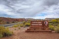 Entrance sign of Capitol Reef National park, Utah Royalty Free Stock Photo
