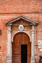 Entrance and sign of Carabinieri, Italian forces in Siena, Italy