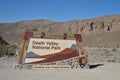 Entrance sign Death Valley National Park Royalty Free Stock Photo