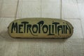 Entrance sign for the Metropolitain