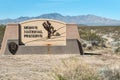 Entering Mojave National Preserve Royalty Free Stock Photo