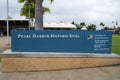 Entrance sign of Pearl Harbor Royalty Free Stock Photo