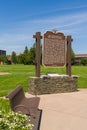 Entrance Sign and Placard on the Campus of the University of Wisconsin Superior