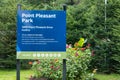 Entrance sign of Point Pleasant Park Royalty Free Stock Photo