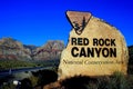 Entrance Sign, Red Rock Canyon National Conservation Area, Las Vegas, Nevada, USA Royalty Free Stock Photo