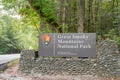 Entrance Sign at Smoky Mountains National Park