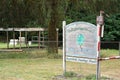 Entrance sign to Bogachiel fish Rearing Ponds in Forks, Washington