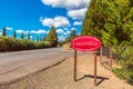 Entrance Sign to Calistoga in Napa Valley California USA Royalty Free Stock Photo