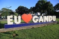 entrance sign to the city of gandu