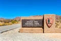 Entrance Sign to Joshua Tree National Park California USA