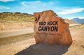 Entrance Sign to Red Rock Canyon Royalty Free Stock Photo